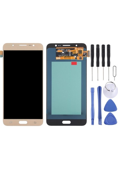 Samsung Uyumlu Galaxy J7 2016 Lcd Ekran Dokunmatik Gold Sm-j710