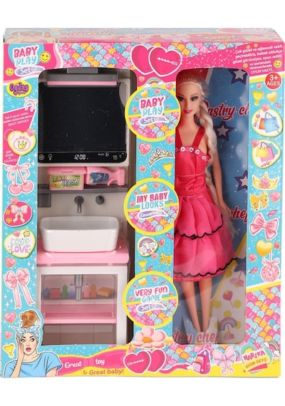 Oyd-02390 Bebek Ve Aynalı Lavabo Oyun Seti Oyuncak