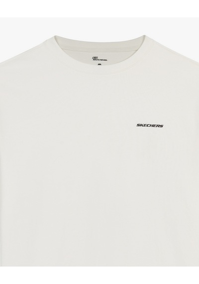 Skechers M Oversize Essential Heavy T-shirt Erkek Beyaz S2620191-3855