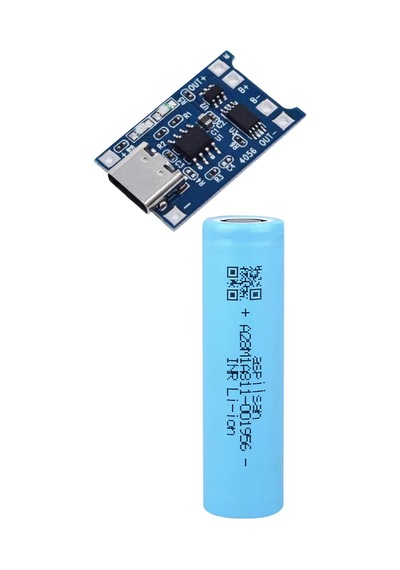 1 Adet Aspilsan Li-ion Ve Tp4056 Type-c Korumalı 18650 Pil Şarj Devresi