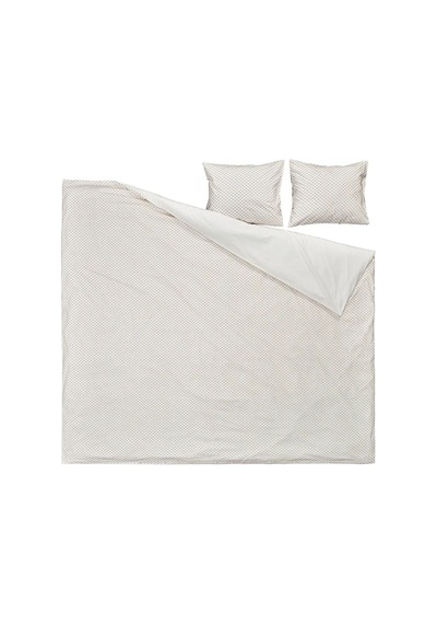 Ikea Bandknıppe Çift Kişilik Nevresim Takımı 220 X 240 Cm Beyaz - Bej Bej - Beyaz