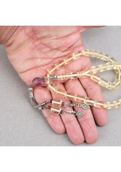 Su Damlası Damla Kehribar Alpaka Püskül Kapsül Kesim 8x11mm Tesbih