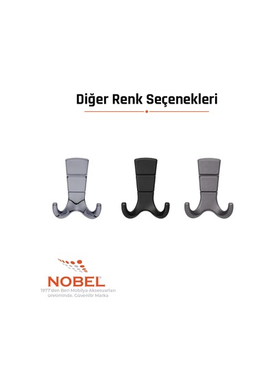 Mina Lüks Askı, Metal, Vestiyer Askı, 125 Gr, Dolap Askılık, Duvar Askılığı, Titanyum Vidalı