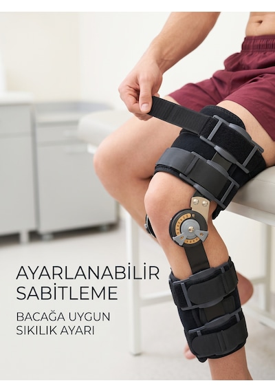 Açı Ayarlı Dizlik Yan Menteşeli Ayarlanabilir Cırtlı Diz Destek Aparatı Diğer