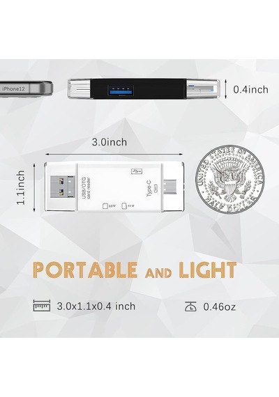 Torima 6 İn 1 Kart Okuyucu Adaptör Usb-otg Hub Type-c Yd-40