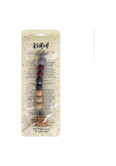 Kidful Boncuk Emzik Askısı - Plum