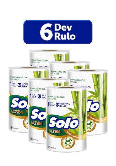 Solo Ultra Dev Rulo Kağıt Havlu (1=3) 6’lı