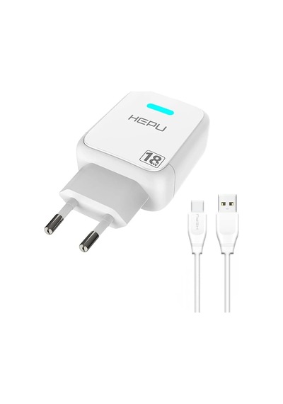 Hepu 3.0 Qualcomm 18w Hızlı Şarj Aleti Type-c Kablo Adaptör Set S