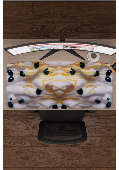 Saykodelik Sanat Kaymaz Dikişli Kauçuk Oyuncu Mousepad V2 - 90x40 Xxl Gaming Mouse Pad Fare Altlığı