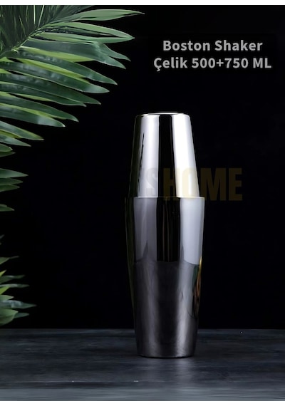 Jet's Home Boston Shaker Çelik Paslanmaz Çelik Kokteyl Shaker 500+750 Ml