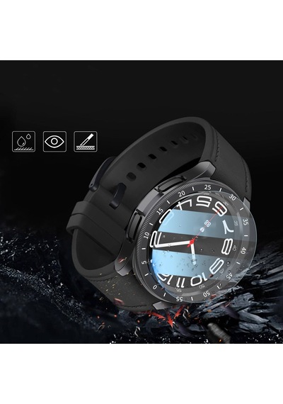 Galaxy Watch 6 Classic 43mm Sert Pc Kasa Ve Ekran Koruyucu Sport Watch Gard 29