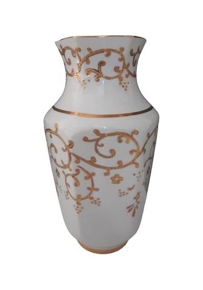 Kütahya Porselen Antik Vazo 25 cm Dekor No:3678 B.Altın
