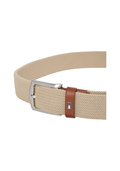 Tommy Hilfiger Denton Elastıc 3.5 Erkek Bej Kemer - Am0am13354 Bej