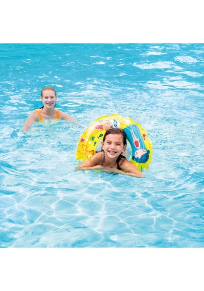 Intex Şeffaf Desenli Çocuk Yüzme Simidi Sarı 61cm 59242
