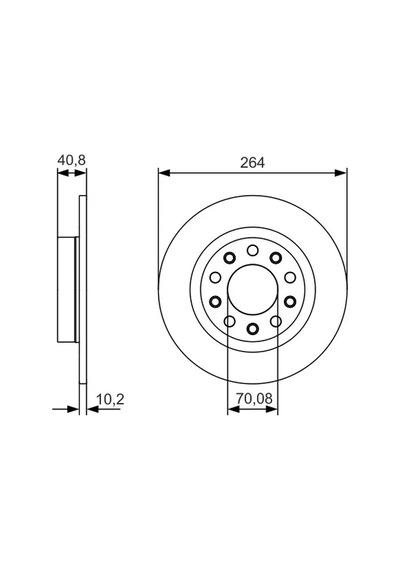 Fren Disk - Alfa Romeo Giulietta - Bosch-0986479c41