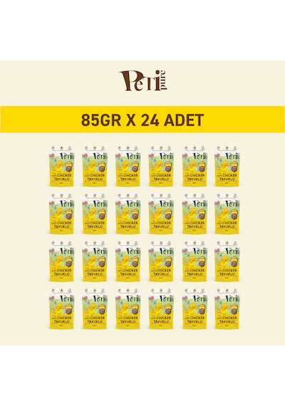 Tavuklu Yaş Kedi Maması 85 Gr X 24 Adet Jöle İçinde Parça Etli - Yetişkin Kedi