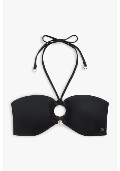 Tommy Hilfiger Bandeau Siyah Kadın Bikini Üstü-14683