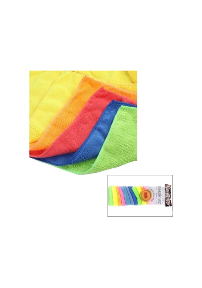 Mikrofiber Temizlik Bezi 30x30 Cm 14'lü Çok Renkli