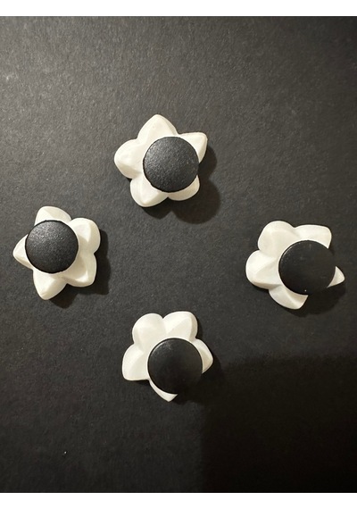 Terlik Süsü 3d Plastik Sarı Lotus Çiçeği - 2 Adet