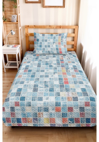 Mavi Geometrik Modern Genç Odası Tek Kişilik Pike Takımı-renk Bloklu 160x220cm Kapitone Yatak Örtüsü Kuşluk Yaprak Dokusu Mavi Geometrik Modern Genç Odası Tek Kişilik Pike Takımı-renk Bloklu 160x220cm Kapitone Yatak Örtüsü Kuşluk Yaprak Dokusu