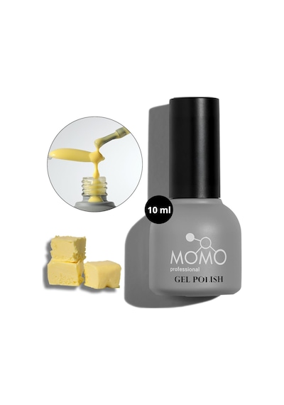 Momo Professional Limited Edition Butter Yellow French Cover Rubber Base Coat 10 Ml