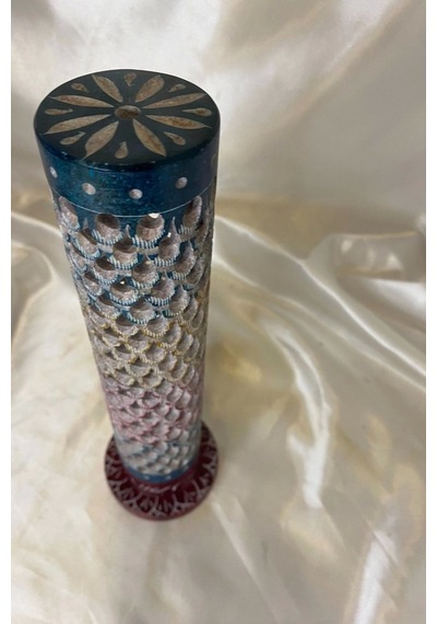Yedi Çakra 7 Çakra Hand Made El İşi Feng Shui Ejderha Yılı Doğal Obsidyen Taşı Çubuk Konik Tütsülük Kule