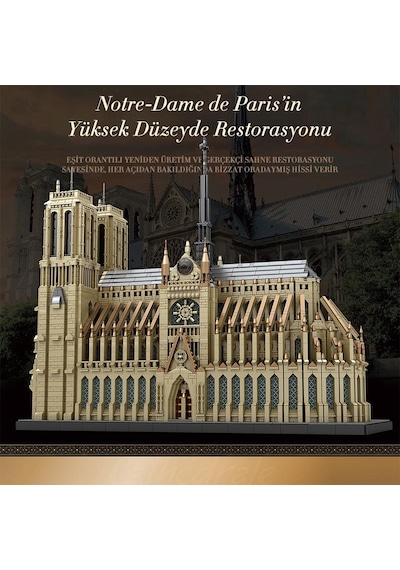 Reobrix 66016 Notre Dame Katedrali Yaratıcı Yapı Blok Seti Building Blocks Cathedral Of Notre Dame - 8315parça