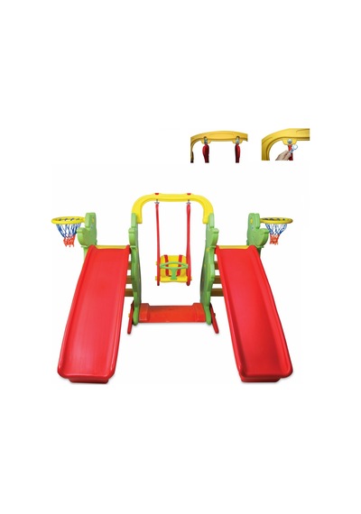 King Kids Kaydıraklı Salıncak Set C