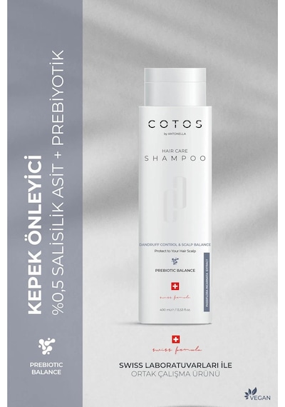 Cotos Dandruff Control &amp Scalp Balance Saç Bakım Şampuanı Ke