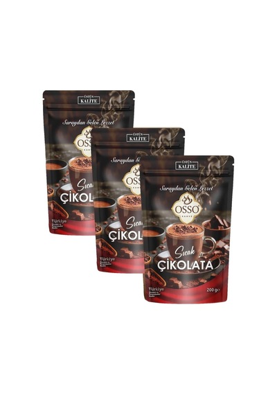 Osso Sıcak Çikolata 3 X 200 Gr 200 G