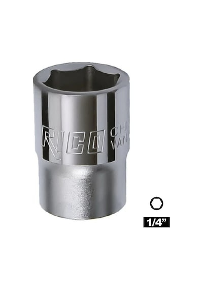 Rıco 1/4 Altı Köşe Lokma 6 Mm