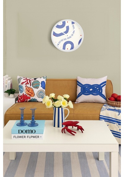 Modern Duvar Saati - 30cm - Önü Camlı Beyaz Kasa - Sessiz Mekanizma-jh0654 Beyaz