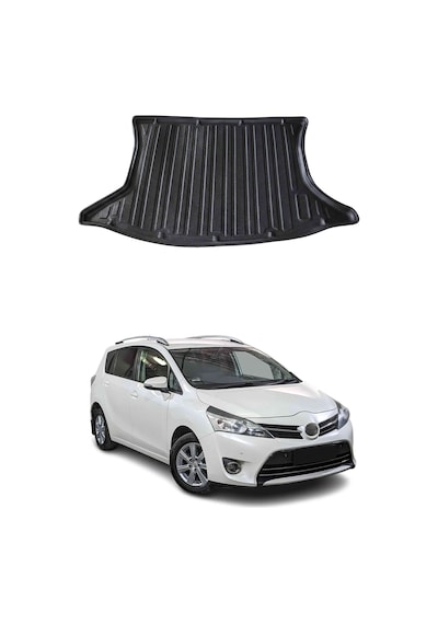 Toyota Verso 2009-2013 Arası Uyumlu Araca Özel Kauçuk Tpe Bagaj Havuzu Siyah