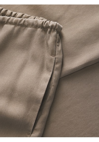 Jack & Jones Kadin Beli Lastikli Baglama Detayli Pantolon - Sigrid - 12289009 Feather Gray