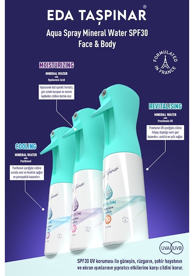 Eda Taşpınar Canlandırıcı Etkili Yüz Spreyi SPF30 200 ML