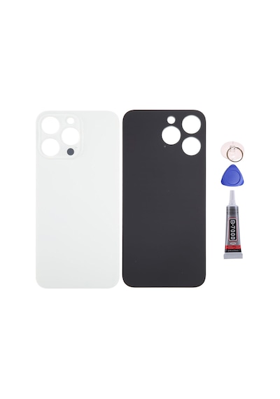 Apple Uyumlu iPhone 14 Plus Siyah Full Nfc Ve Demirli Arka Kapak Batarya Kapağı Pil Kapağı Yapışkan Ve Sökme Aparatıyla Beraber Full Set Siyah