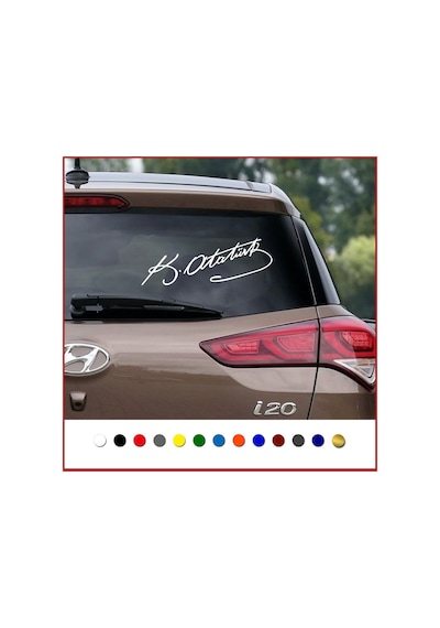 Atatürk Imzası Sticker Atatürk Sticker Atatürk Oto Sticker (365429457)