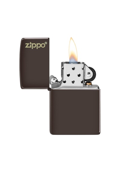Zippo Logo Classic Brown Çakmak