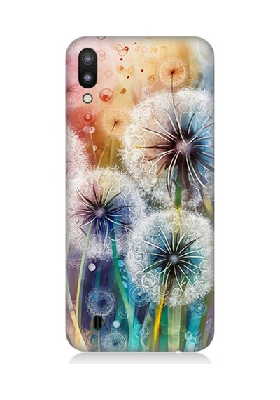 Samsung Galaxy M10 Uyumlu Uçuşan Karahindiba Düşleri Desenli Silikon Kılıf Çok Renkli