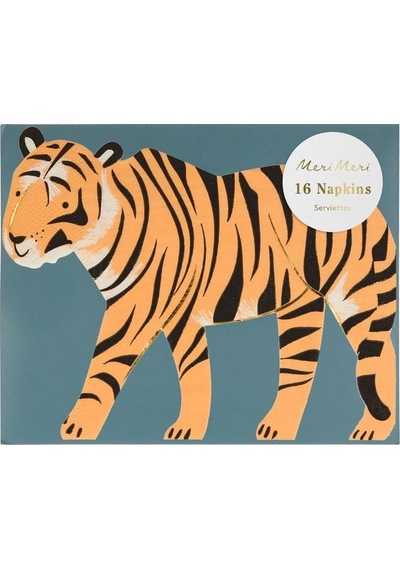 Meri Meri - Tiger Napkins - Kaplan Peçeteler - 16'lı