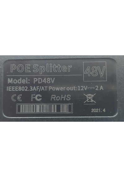 10 Adet 48V To 12V Çevirici Ip Poe Enjektör Splitter Switch