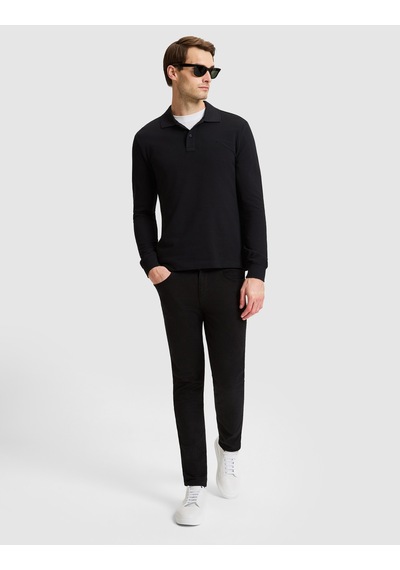 Pierre Cardin Siyah Slim Fit Basic Sweatshirt 50333998-vr046