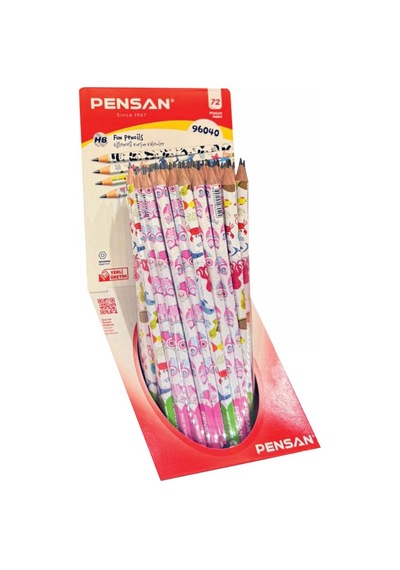 Pensan Karışık Flimli Kurşun Kalem-yeni Ürün Pe96040/72 Çok Renkli