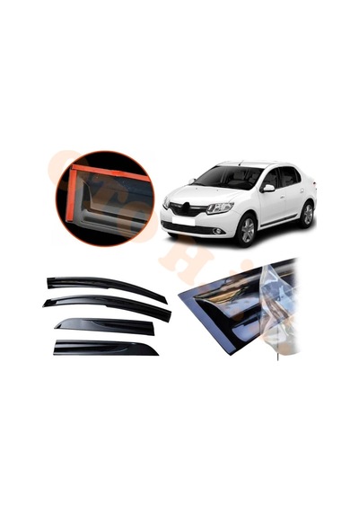 Renault Symbol 13-20 Cam Rüzgarlığı Parlak Siyah Tam Uyumlu