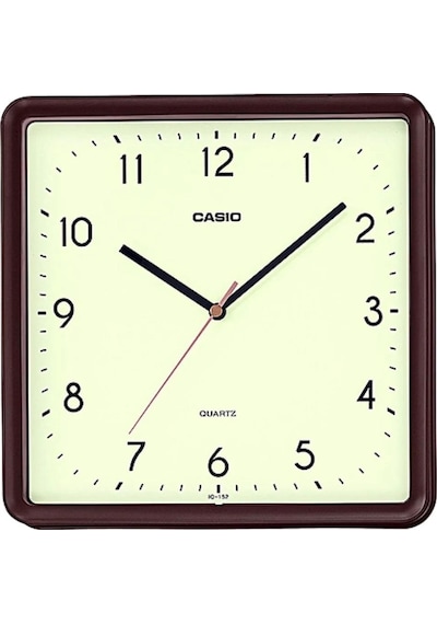 Casıo Iq-152-5df Kahverengi Kare 24,5cm Duvar Saati Kahverengi