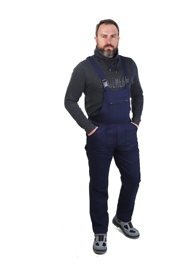 Eser - Gabardin Bahçivan Tulum - Iş Tulumu - Lacivert