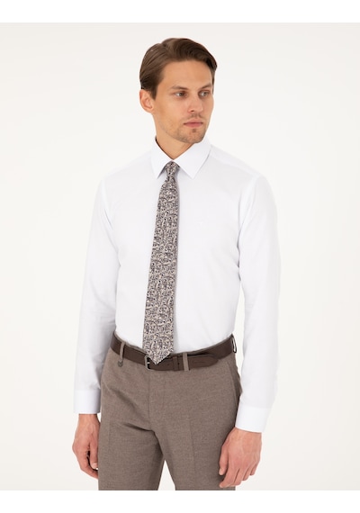 Pierre Cardin Erkek Beyaz Gömlek Desenli 50292309-vr013 Beyaz
