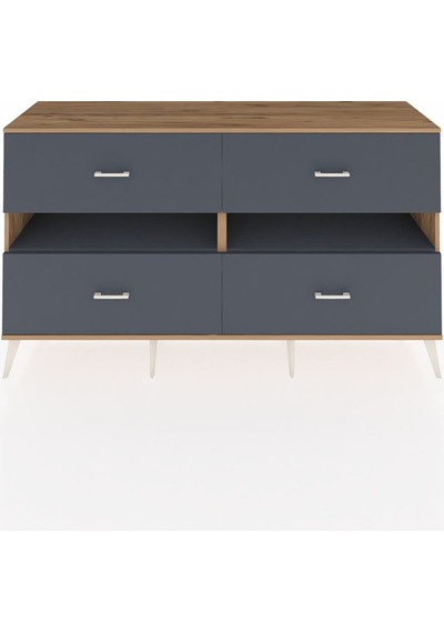 Hyperion Konsol 2 Raflı 4 Çekmeceli 176x44x99 Çam-antrasit Atlas Çam/antrasıt - Atlas Çam Hyperion Konsol 2 Raflı 4 Çekmeceli 176x44x99 Çam-antrasit Atlas Çam/antrasıt - Atlas Çam