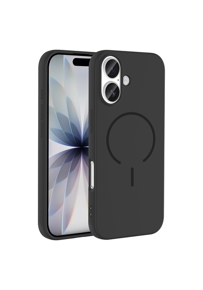 Zore İphone 17 Kılıf M-safe Şarj Özellikli Zore Meta Kapak - Siyah