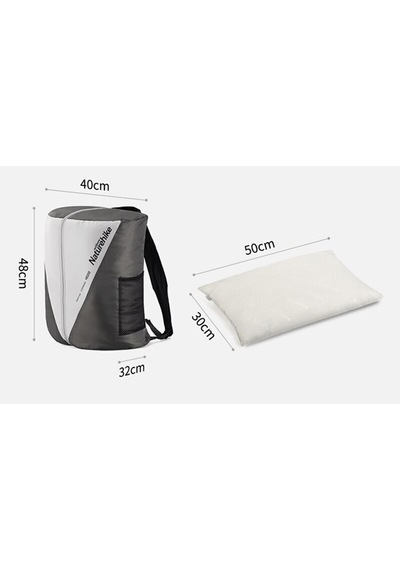 Naturehike Hd250 Zarf Tarzı Yastıklı Çift Kişilik Pamuklu Uyku Tu Shadow Blue